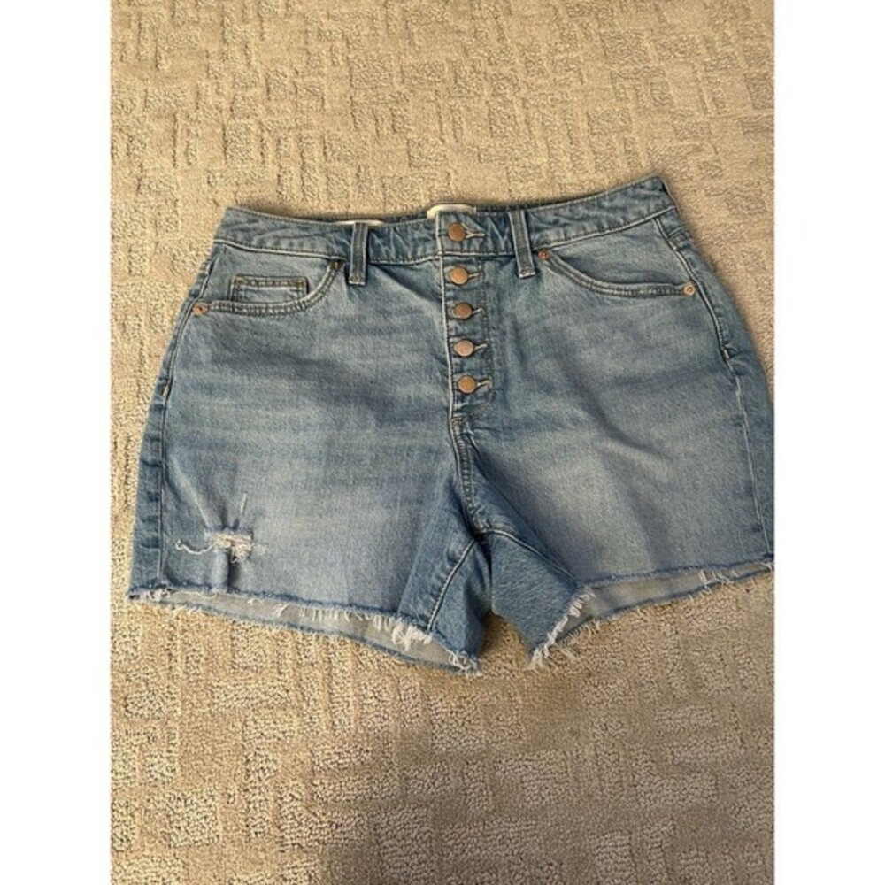 Universal Thread Womens Shorts Jean 10/30R Midi Denim 5 Buttons Fly‎